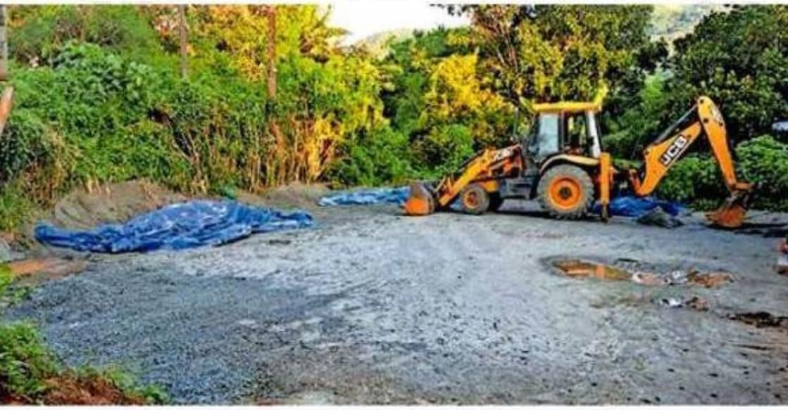 One of the stockyards in the High Range region, which remains deserted amid a shortage of construction materials. Photo: Special Arrangement