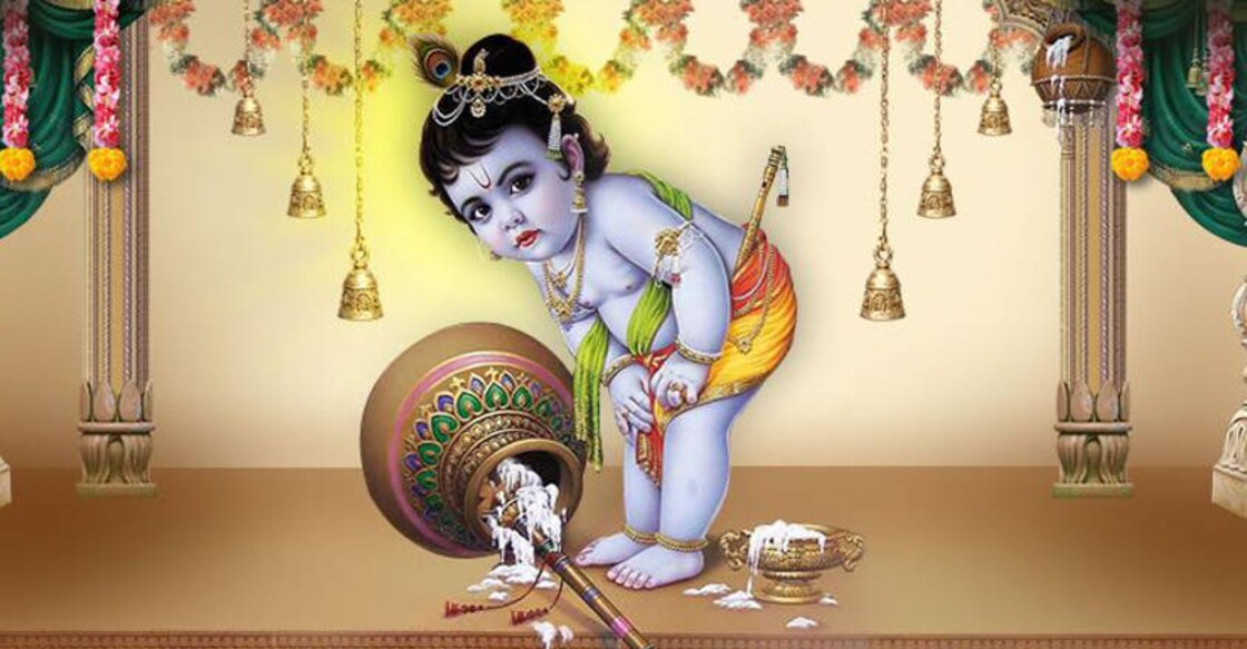 Win lord Krishna's grace; give him a pride of place at home