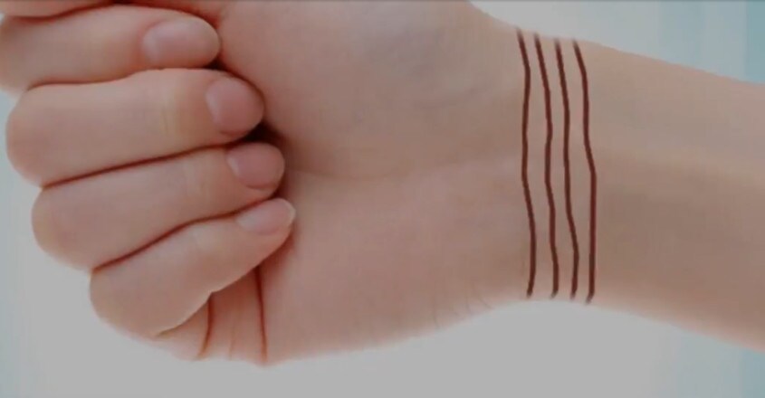 Read your fortune from bracelet lines on the wrist