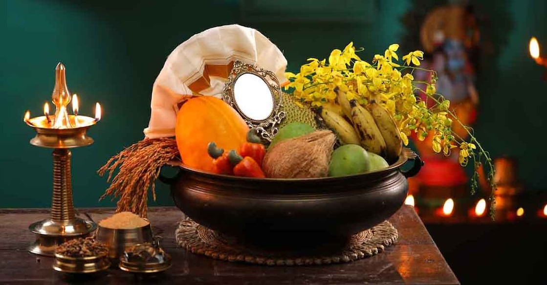 Vishu kani, the auspicious ritual, has significance in Kerala New Year, Vishu. AALA IMAGES/ shutterstock