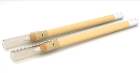 Beige cosmetic pencil