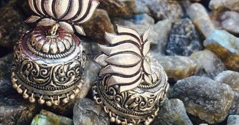 Silver Jhumka