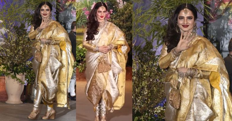 Actress Rekha In Kanjeevaram Sarees / Pattu sarees | Indian bride dresses,  Wedding saree collection, Women dresses classy