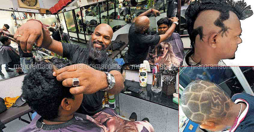 Lizard or Messi, this hair stylist can create anything on head | Hair  stylist | Onmanorama | dresser | Onmanorama | fashion | trend | beauty |  style | design | designer | pattern