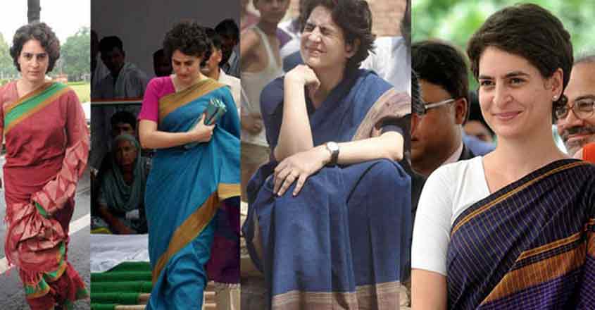 Priyanka Gandhi Elegance personified in handloom sarees