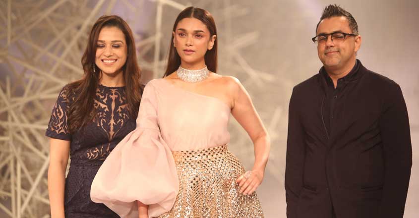 New Delhi: Actress Aditi Rao Hydari walks the ramp for designer duo Pankaj and Nidhi at India Couture Week 2019 in New Delhi, on July 24, 2019. (Photo: Amlan Paliwal/IANS) New Delhi: Actress Aditi Rao Hydari walks the ramp for designer duo Pankaj and Nidhi at India Couture Week 2019 in New Delhi, on July 24, 2019. (Photo: Amlan Paliwal/IANS)