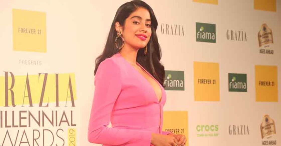Mumbai: Actress Janhvi Kapoor at the Grazia Millennial Award 2019, in Mumbai, on June 19, 2019. (Photo: IANS)