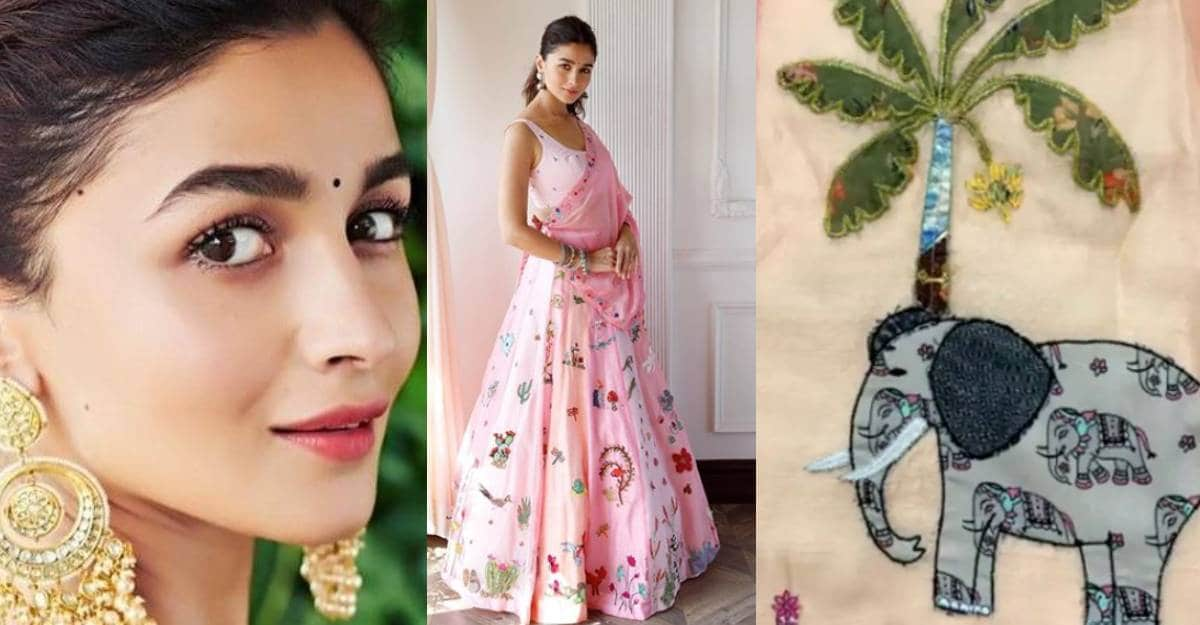 Alia Bhatt’s Diwali lehenga took 4 months to make, features drawings by ...