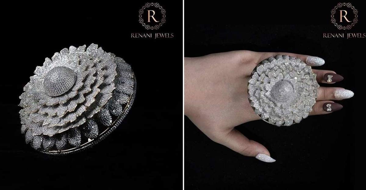 Marigold diamond ring.