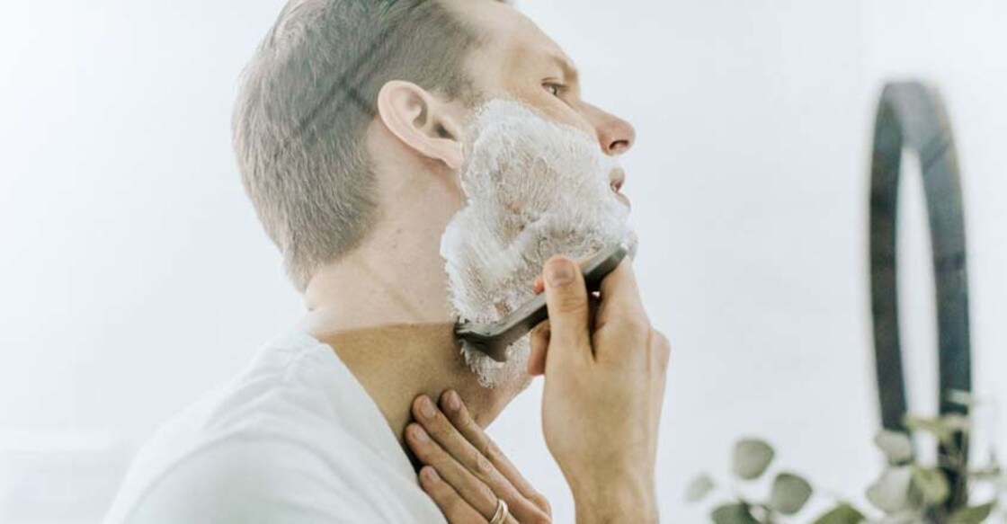 Shaving. Shaving.