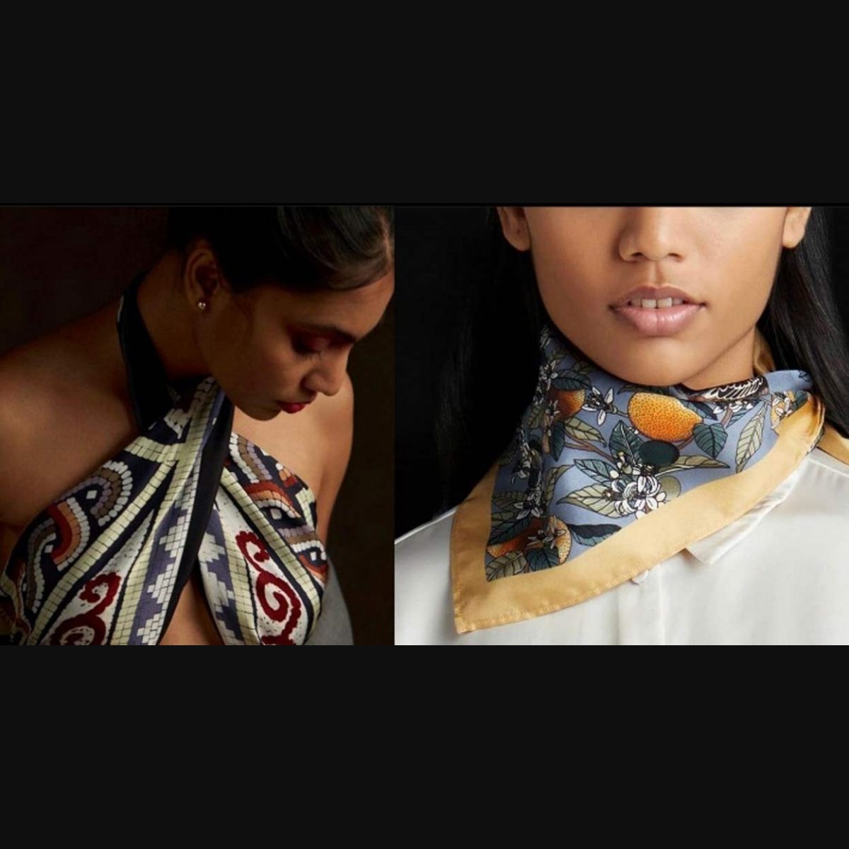 HER NEW TRIBE  Silk scarf style, How to wear scarves, Summer scarves