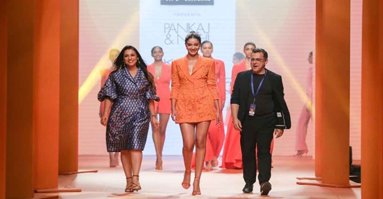Ananya Panday recently walked the runway at the Lakme Fashion Week x FDCI for designer duo Pankaj and Nidhi. Photo: IANS