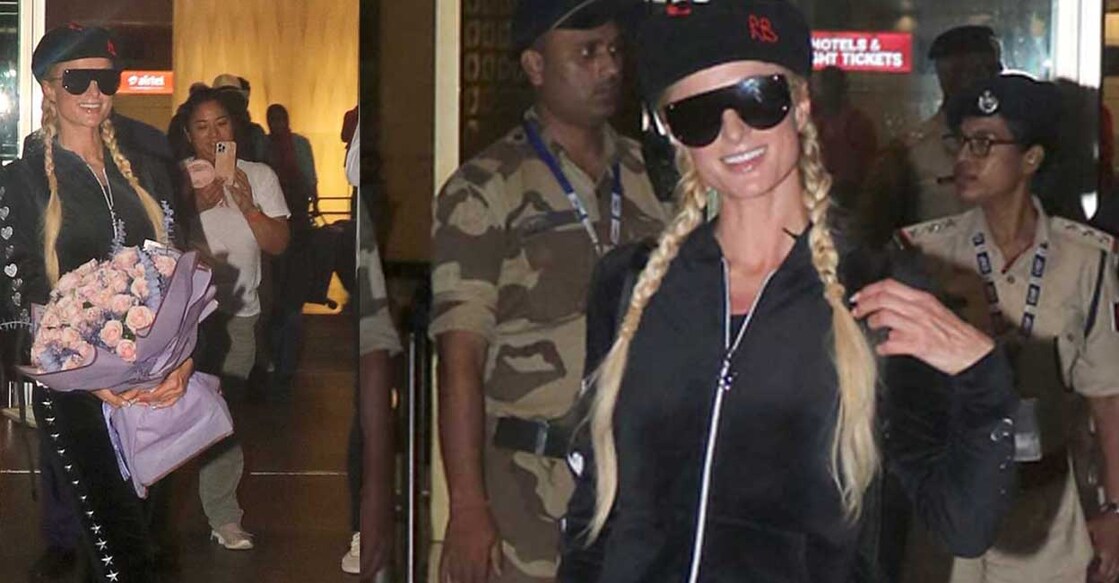 Paris Hilton in Mumbai. Photo: IANS
