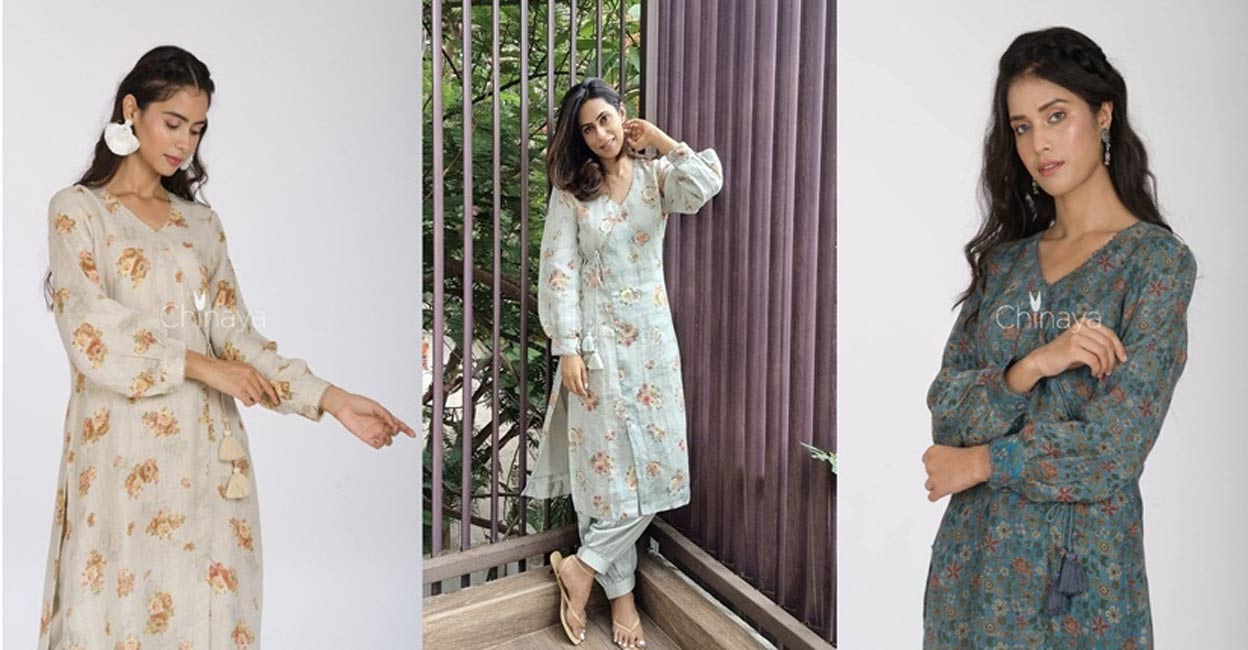 Middle age women kurti design ideas for stitching,printed cotton salwar  kameez for plus size ladies - YouTube