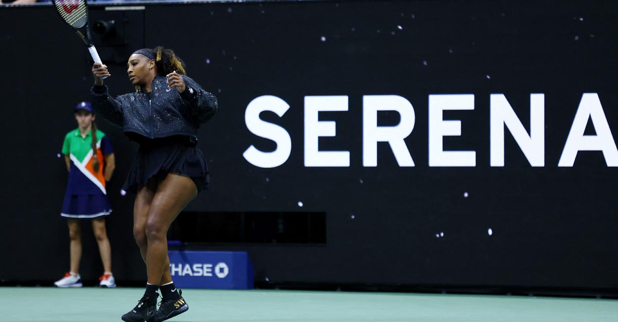 Serena Williams of the U.S. before her third-round match against Australia's Ajla Tomljanovic. Photo: REUTERS/Mike Segar