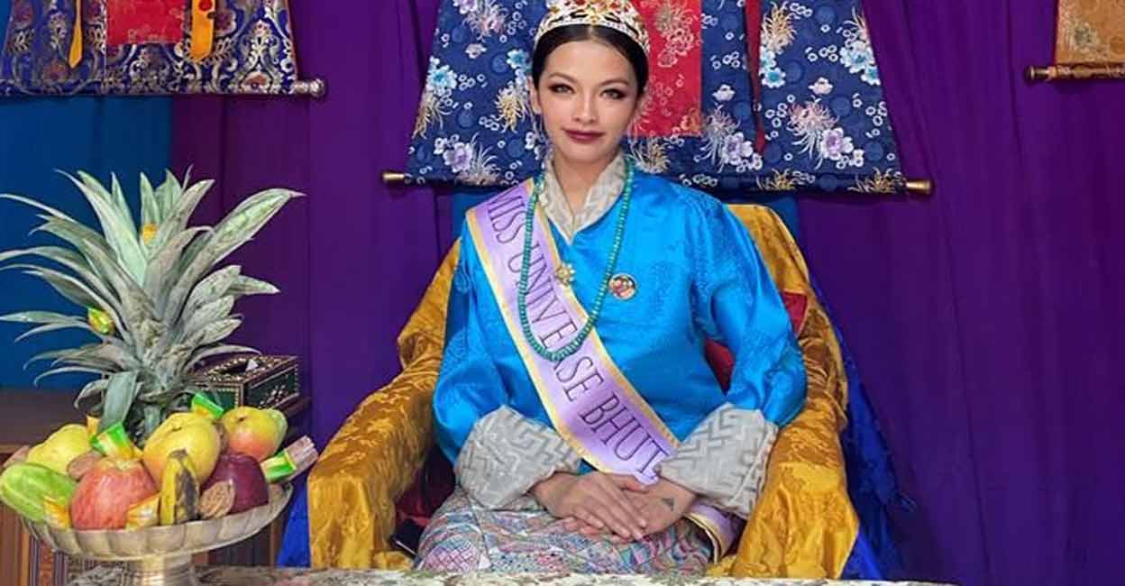Bhutan to send its first delegate to the Miss Universe 2022 pageant.(photo:IANSLIFE) Miss Bhutan Tashi Choden. Photo: IANS