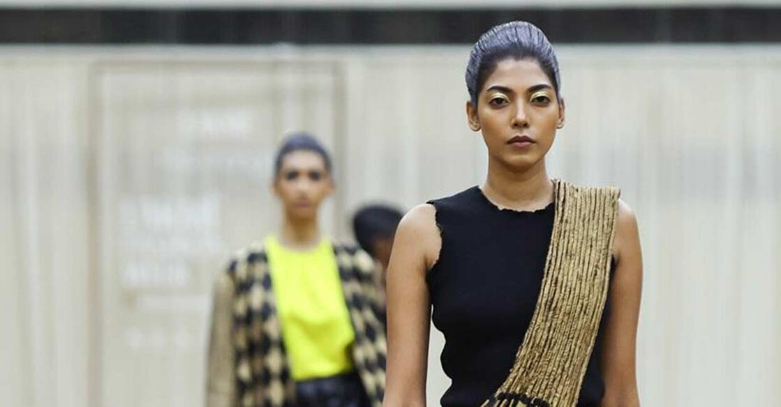 Some of the highlights of this collection included the flexible hand-woven textiles. Photo: IANS