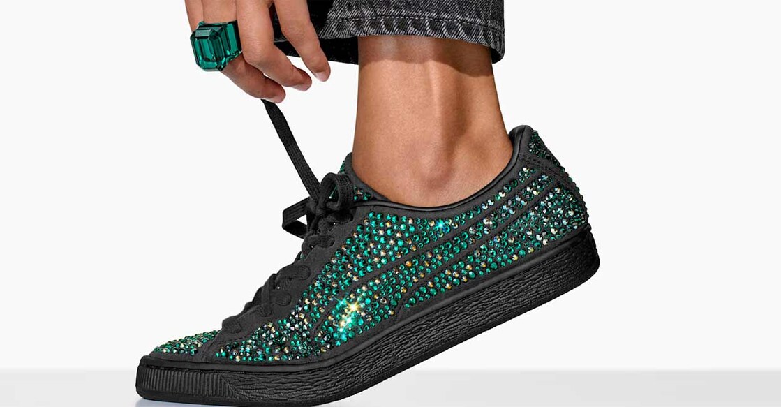 Swarovski Creators Lab and PUMA have joined forces to celebrate the iconic sport brand’s 75th anniversary. Image courtesy: www.swarovski.com
