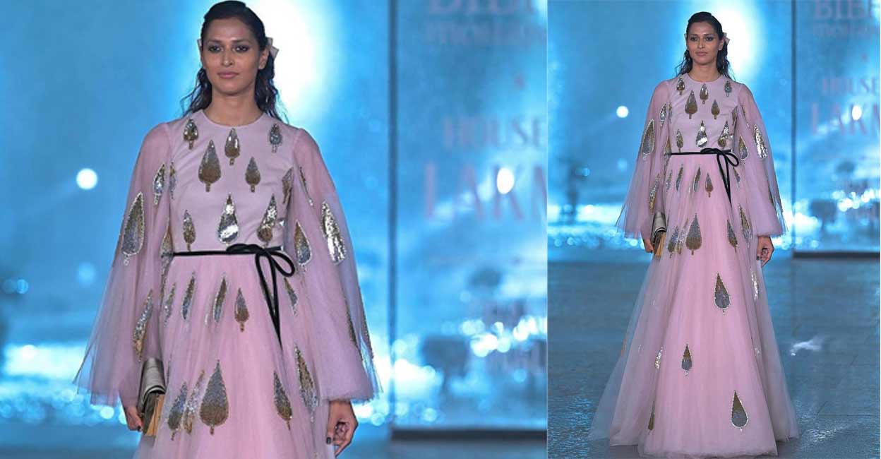 lakme-finalle-03-c A model representing a collection of New York-based designer Bibhu Mohapatra. Photo: Instagram/FDCI