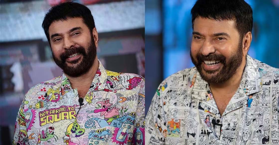 mammootty-printed-shirt Mammootty’s comic series shirts were, in fact, purchased a year ago directly from Souled Store in Mumbai. Photo: Instagram/mammootty.media
