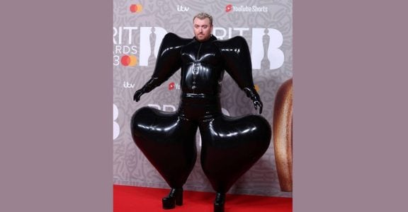 What went behind Sam Smith's inflated latex pants seen at The Brit