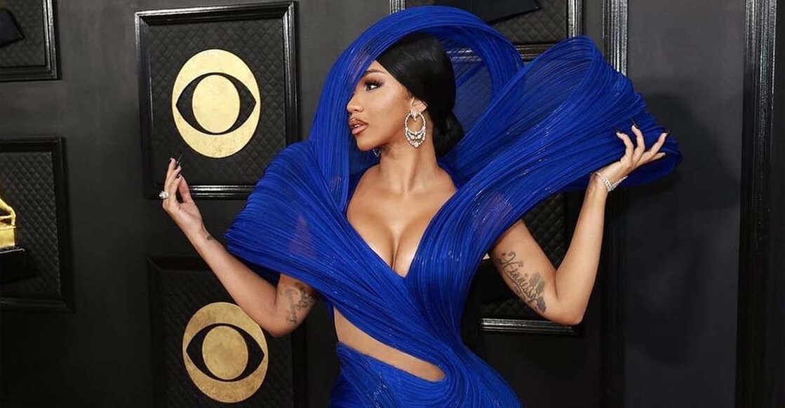 Rapper Cardi B in Gaurav Gupta's creation. Photo: Instagram