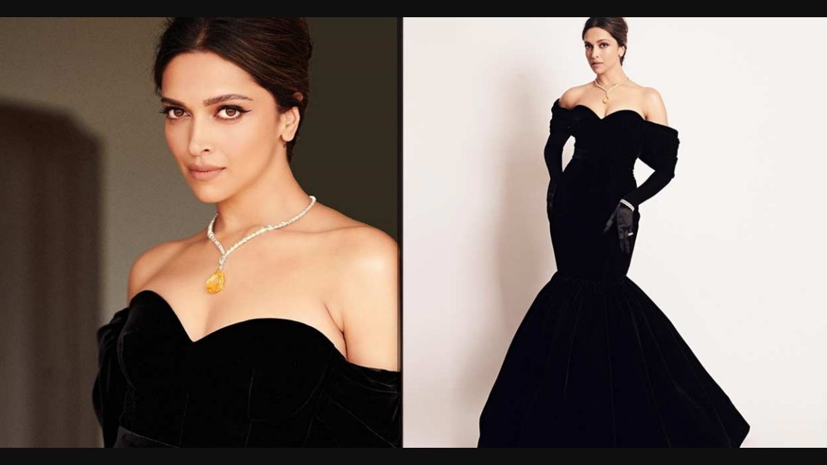 Deepika Padukone wore a custom red Louis Vuitton gown on the