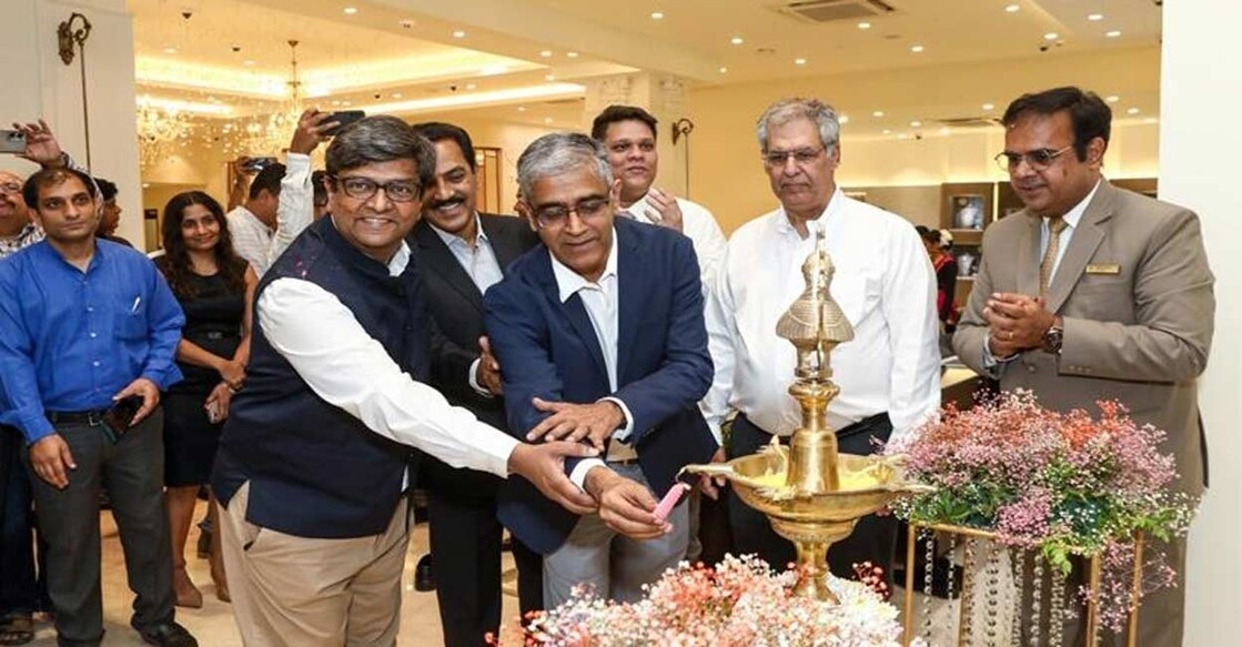 The store was inaugurated by Noel Tata, Chairman of Trent and Vice Chairman of Titan Company Ltd., Ajoy Chawla, CEO Jewellery Division, Titan Company Limited and Niraj Bhakare, Regional Business Head, West, Titan Company Limited. Photo: IANS