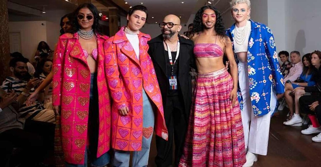 Designer Mayyur Girotra kickstarts New York Pride with Pride at Google.(photo:IANSLIFE) Mayyur's first gender-inclusive and non-binary luxury pret brand is a love letter to the LGBTQ+ community. Photo: IANS