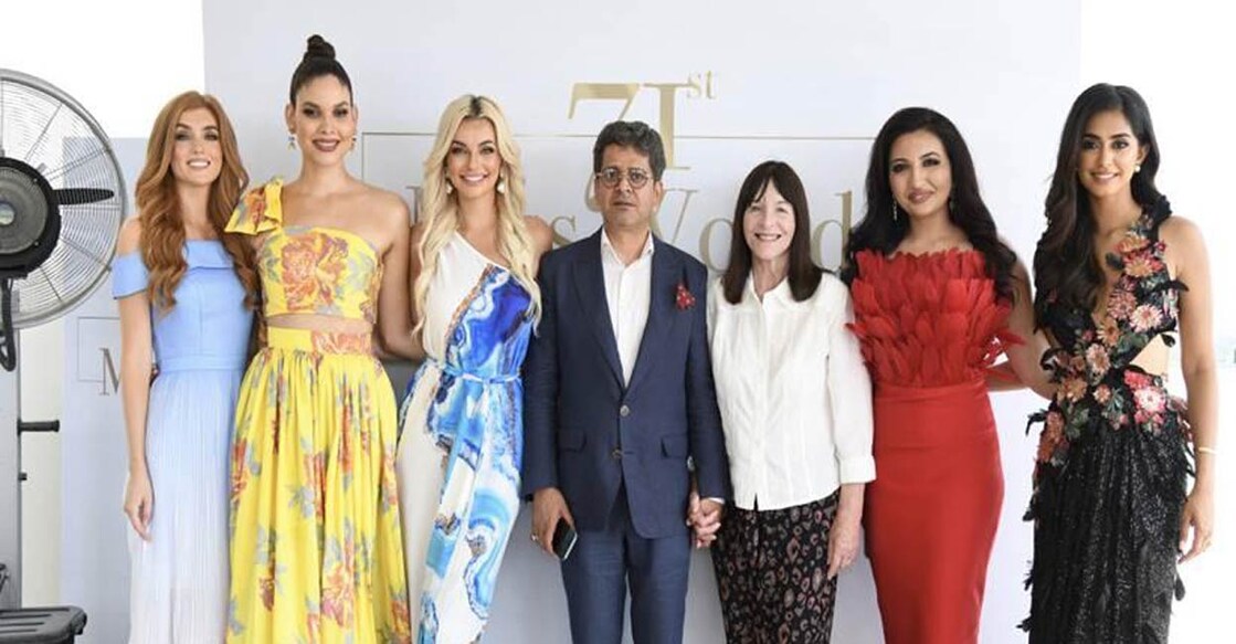 The 71st Miss World 2023 team visits the national capital. Photo: IANS