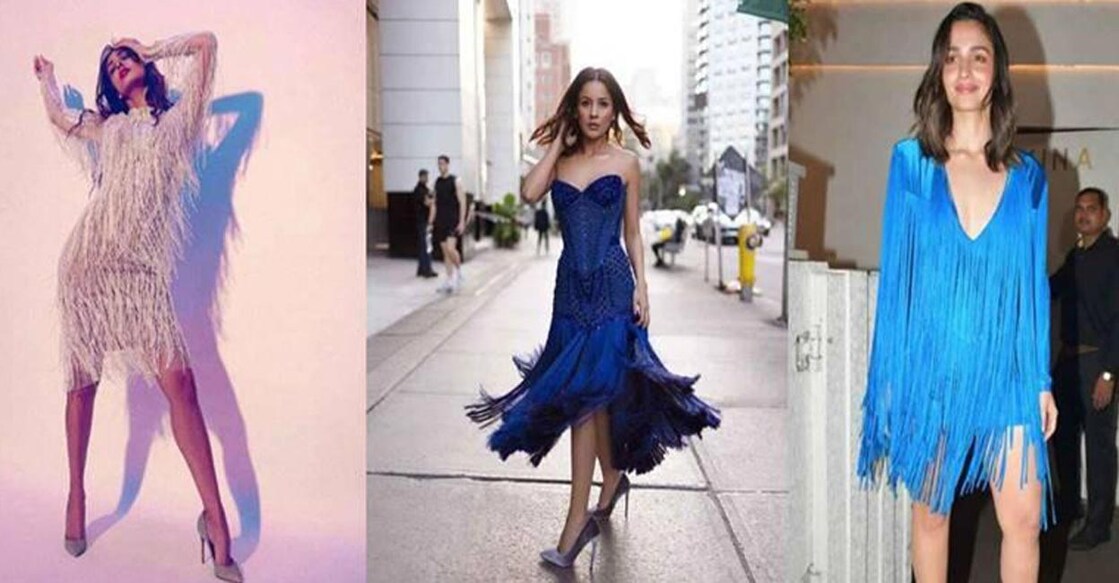 The Bollywood actresses look stunning in their exotic fringed dresses. Photo: IANS