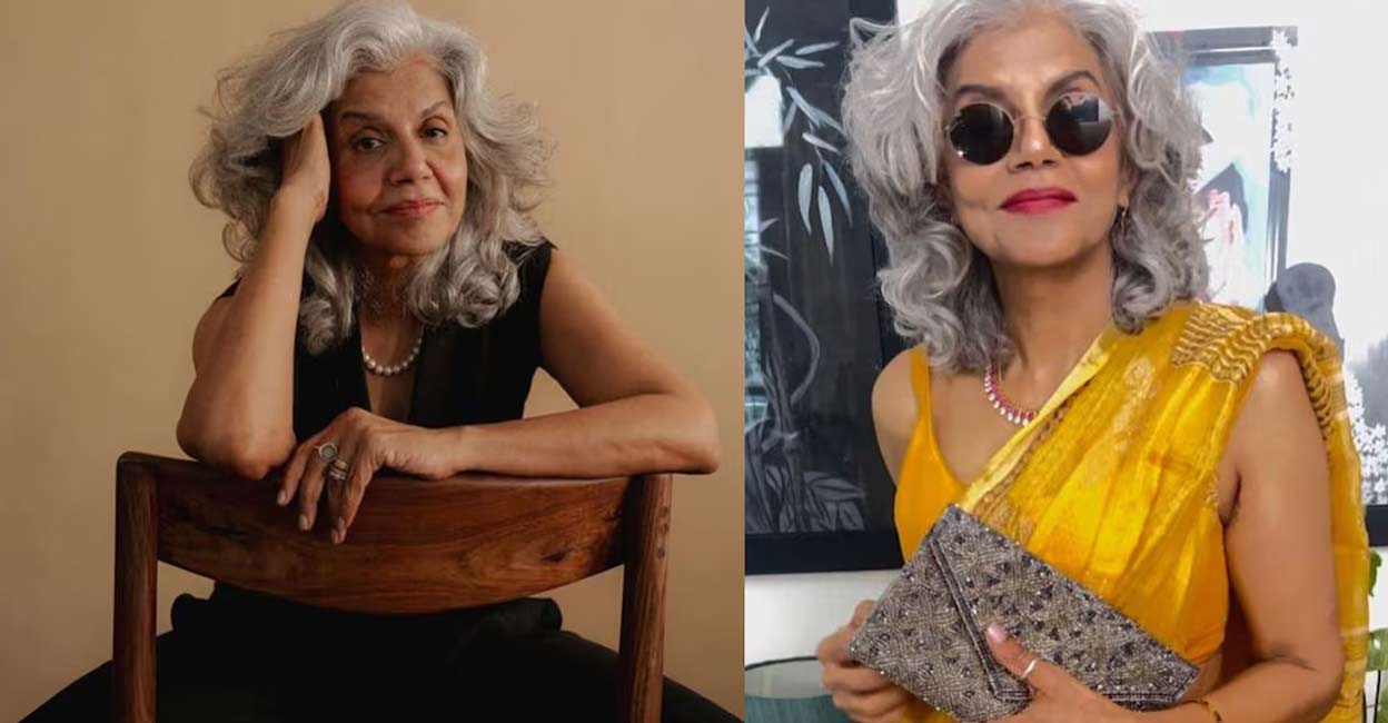 grandmother-model-c Mukta's silver hair is one of the reasons for her popularity in fashion shows and advertising campaigns. Photo: mukta.singh/Instagram.