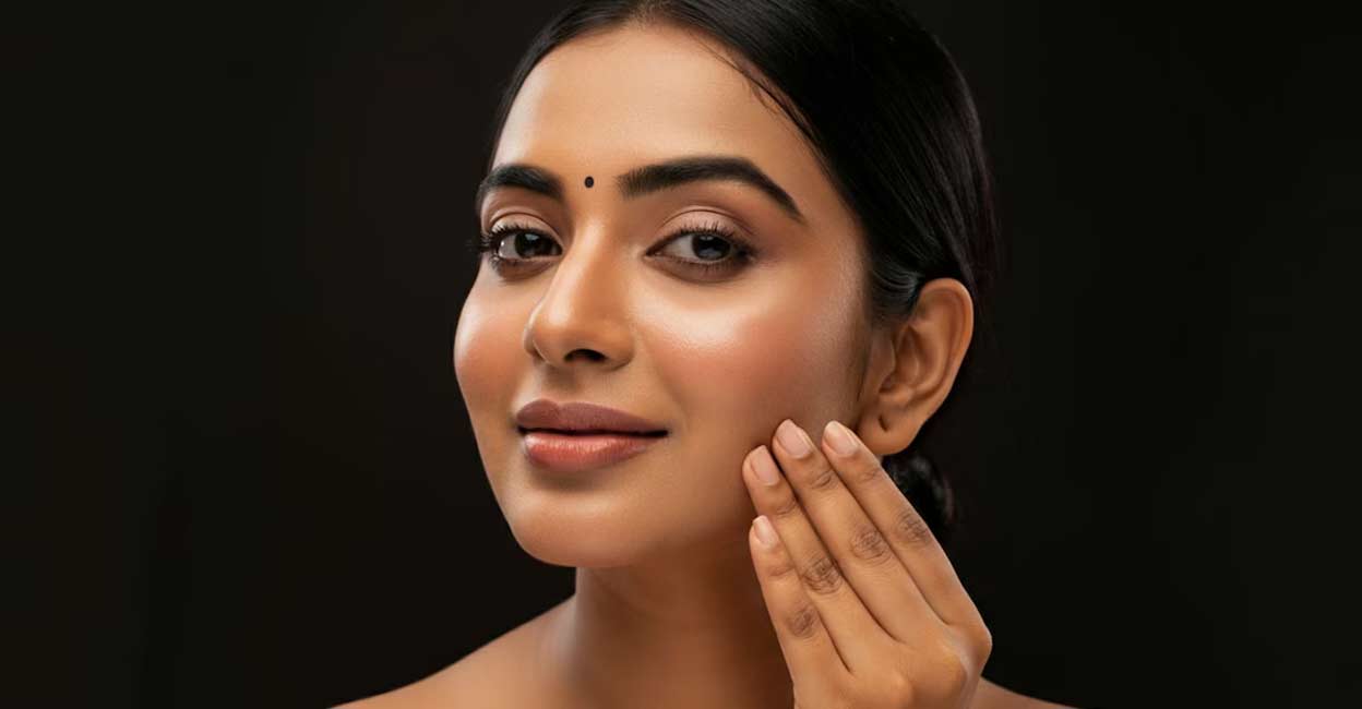 oil-pulling-beauty-face-c Oil pulling has benefits as well as potential drawbacks. AI-generated image used for representational purpose