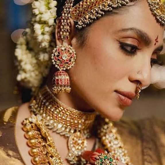 bridal-make-up-c Keerthy Suresh's bridal look has garnered significant attention following the release of pictures from her private wedding ceremony in Goa. Image courtesy: instagram.com/keerthysureshofficial
