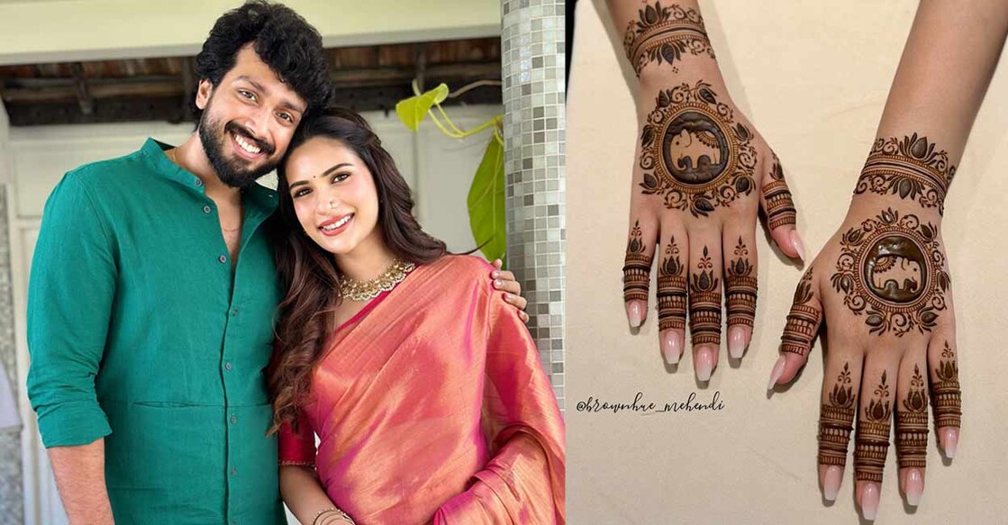 Kalidas Jayaram and former Miss Diva Universe contestant Tarini Kalingarayar will tie the knot on Sunday. Photo: instagram.com/kalidas_jayaram (L) instagram.com/brownhue_mehendi