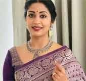 Kalyani Priya Darshan wearing tha Deep Thee saree for brand promotion :  r/BollywoodFashion