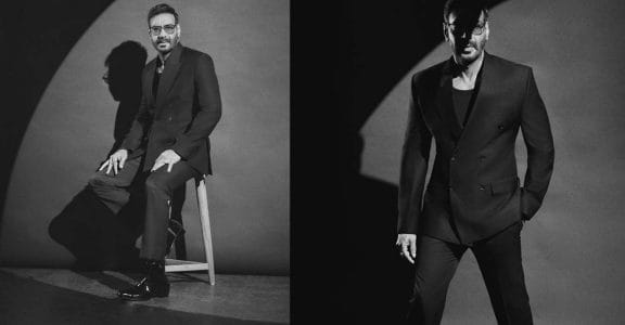 Ajay Devgn at his flamboyant best in dark suit, Italian leather shoes ...