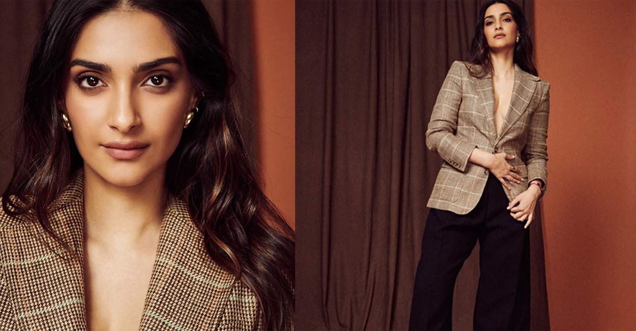 Sonam opted for nude makeup, completed her look with chunky gold earrings, and chose to keep her hair open. Photo: instagram.com/sonamkapoor