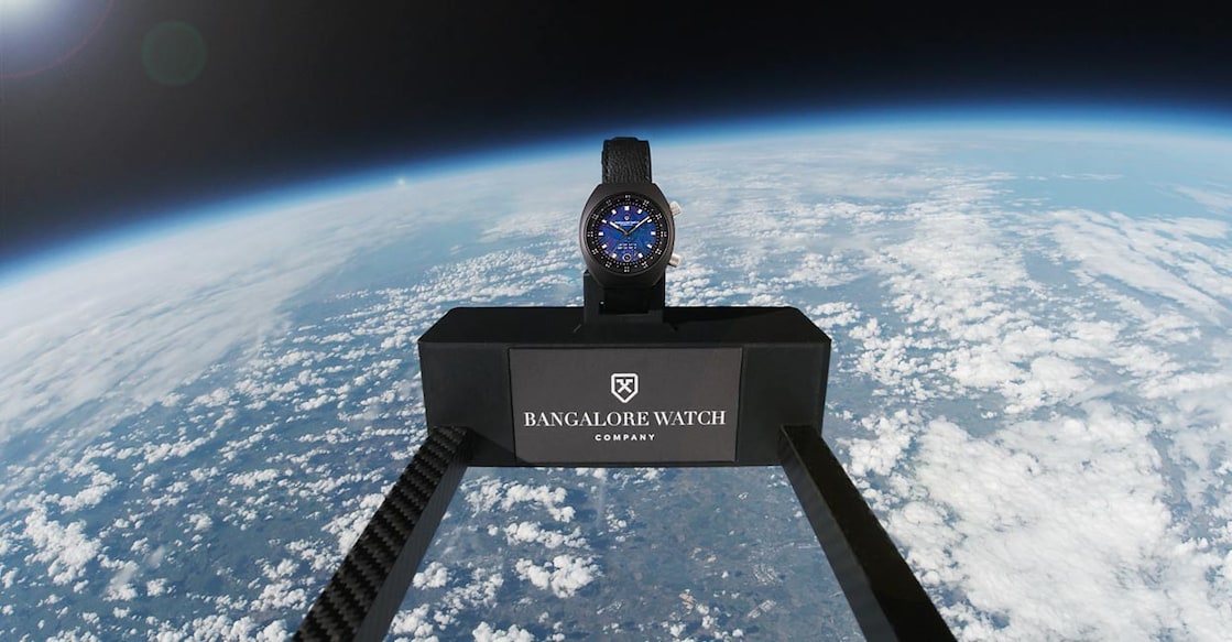 The prototype watch completed a Stratospheric flight by travelling 114,000 feet into the Earth’s atmosphere and returned safely to Earth in full working condition. Photo: Special arrangement