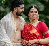 How Malavika Jayaram flaunted skin-visible bridal makeup, the latest trend