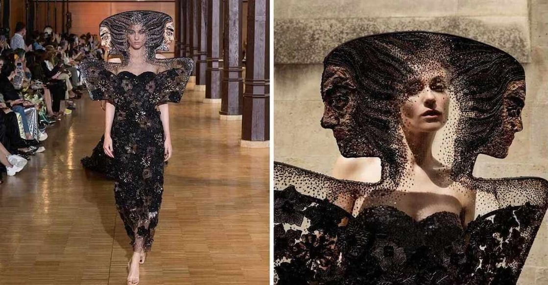 Rahul Mishra awed Paris fashion world with his latest design. Photo: X/@SianChay1901