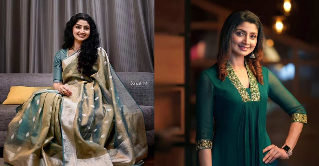 Divya Unni's sari collection also has several admirers. Photo: divyaaunni/Instagram