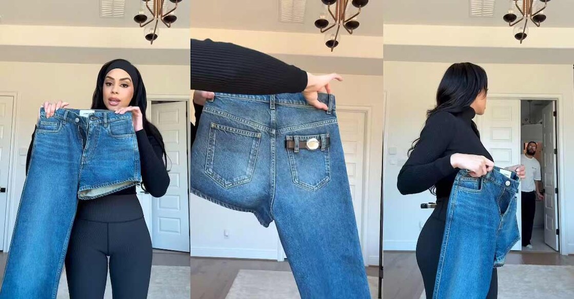 Kristy Sarah Scott captioned the video, 'possibly the most controversial jeans on the internet.' Image courtesy: instagram.com/kristy.sarah