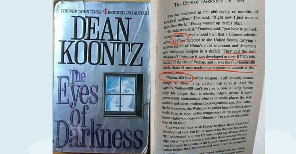 Dean Koontz predicted coronavirus 40 years ago in his book 'The Eyes of Darkness'