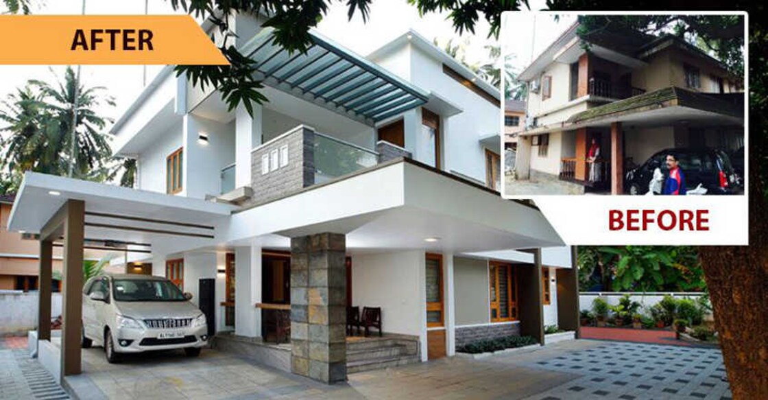 This Kozhikode house is a fine example low-cost renovation