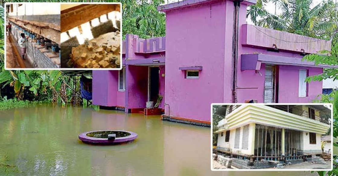 The unique house-lifting technique to survive floods The unique house-lifting technique to survive floods