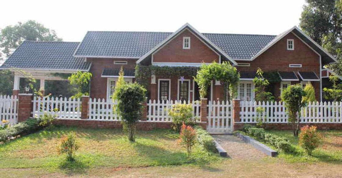 Yes, this elegant house is indeed in Kerala; not in Europe