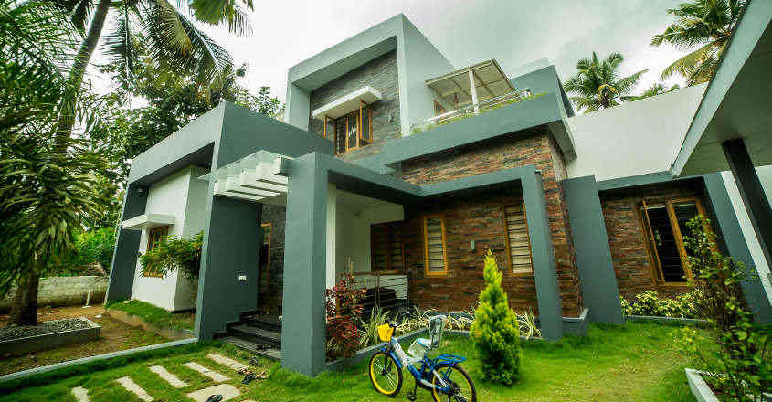 house amid lush greenery