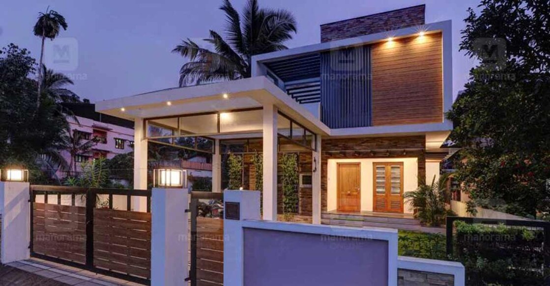 Luxury mansion in Edapally is a lesson on home space management