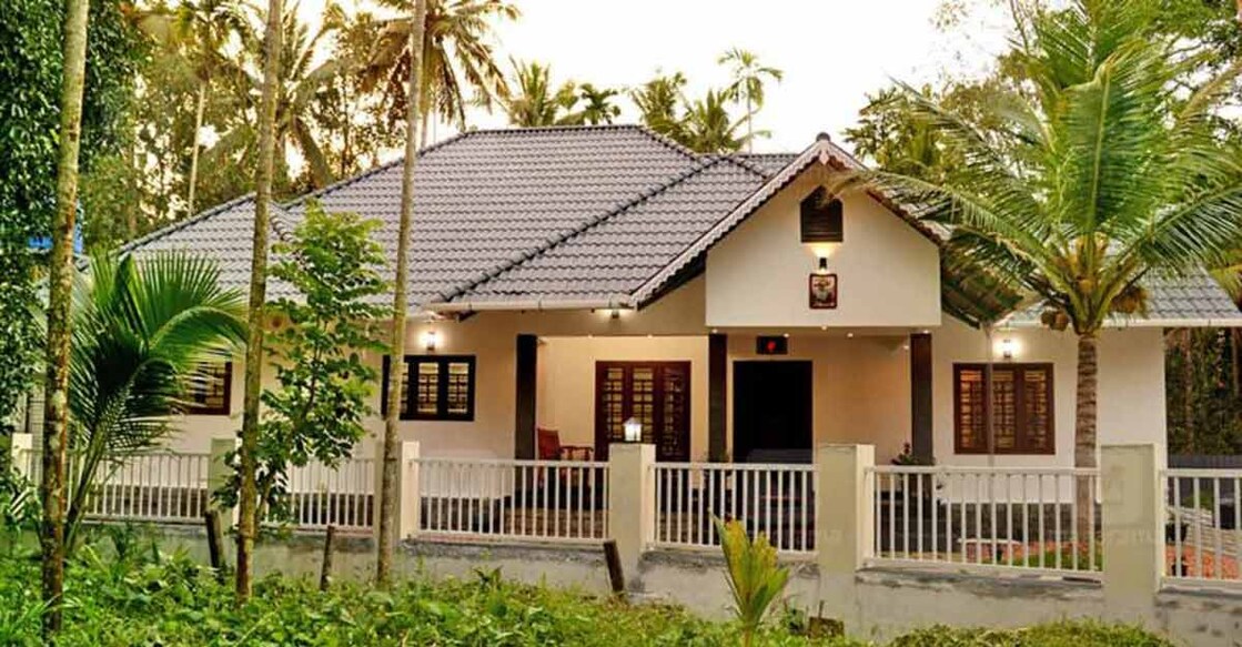 Simple single storey house in Kavalam that breathes quaint elegance